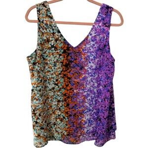 Cabi‎ Merry Go Round Tank Floral Sz Large